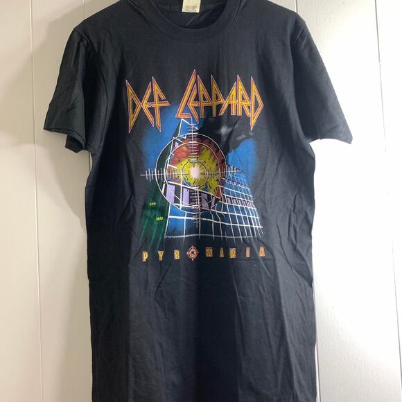 1983 DEF LEPPARD Pyromania Rock Till We Drop Tour single stitch tee shirt LARGE - Picture 3 of 7